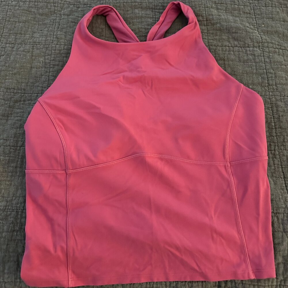 Key to Balance Yoga Tank Top Color: Pink Lychee Size: 10